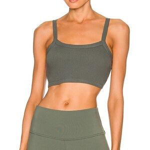 Ribbed Cropped Whisper Tank bra